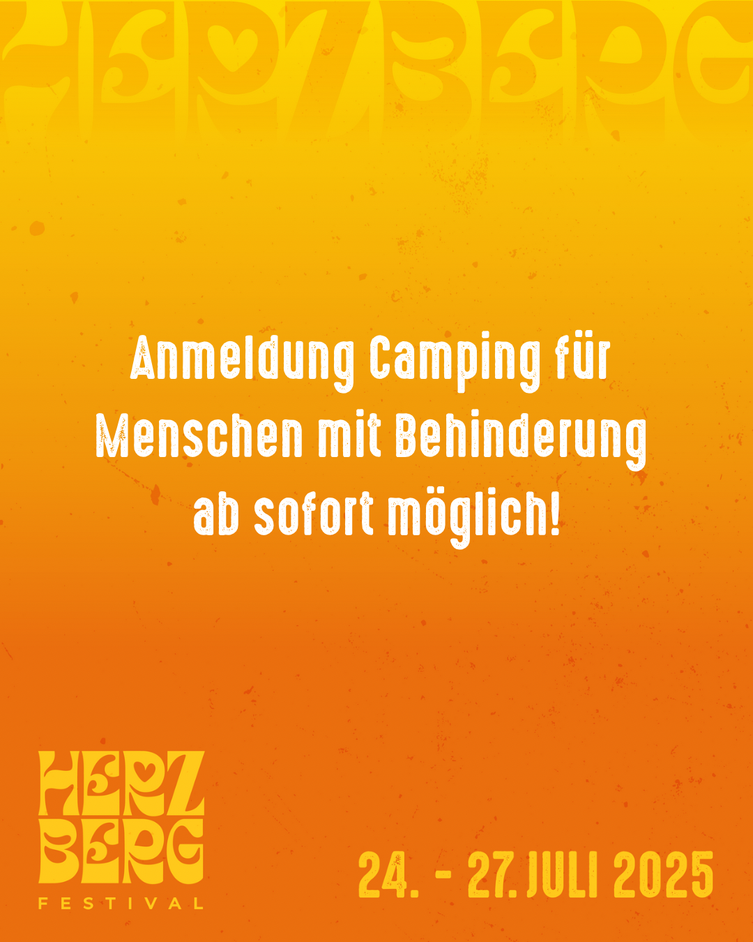 Camping für Menschen mit Behinderung