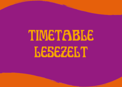 Timetable-Übersicht Lesezelt