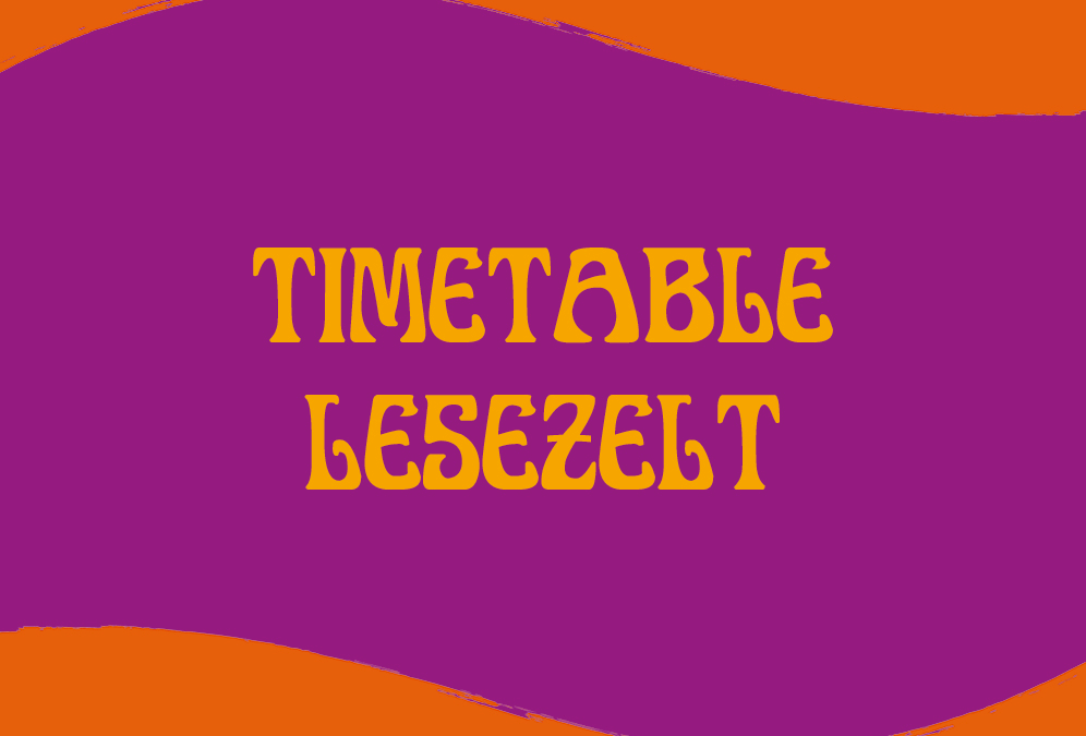 Timetable-Übersicht Lesezelt