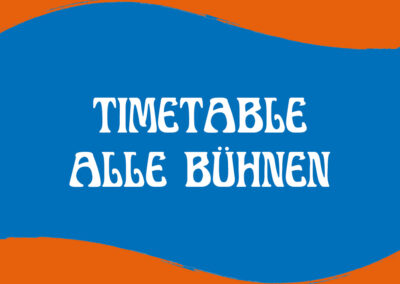 Timetable-Übersicht alle Bühnen