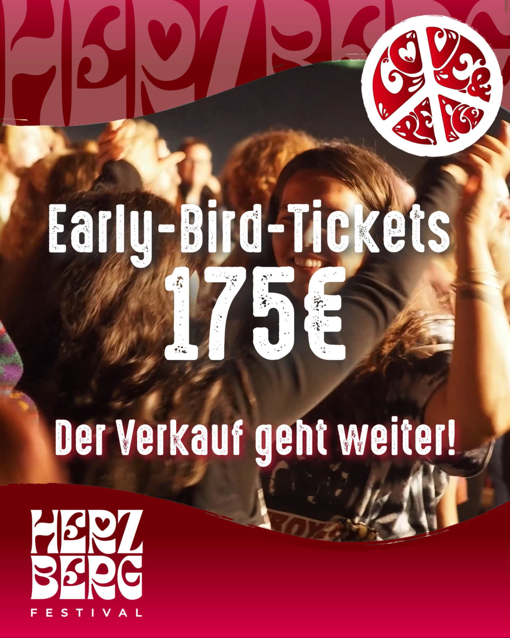 Early-Bird-Tickets für 175€: Der Verkauf geht weiter!