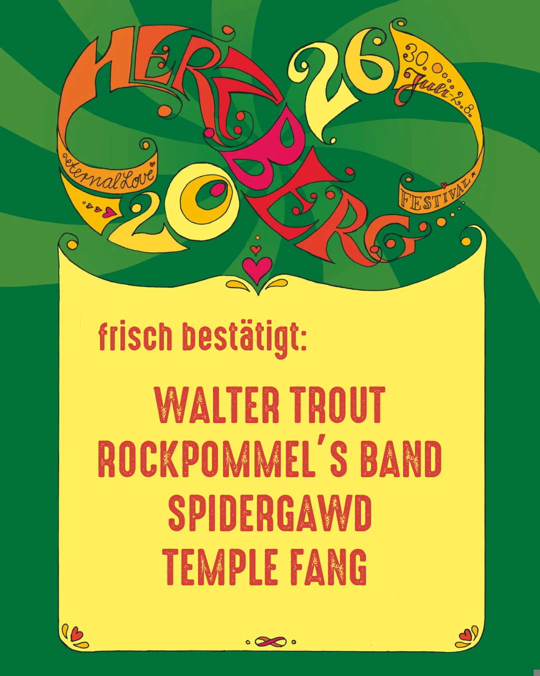 Frisch bestätigt für Herzberg 2026