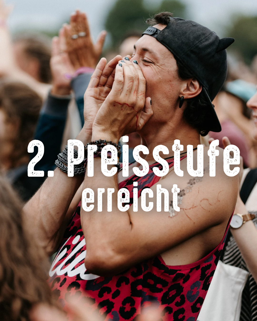 2. Ticketpreisstufe erreicht
