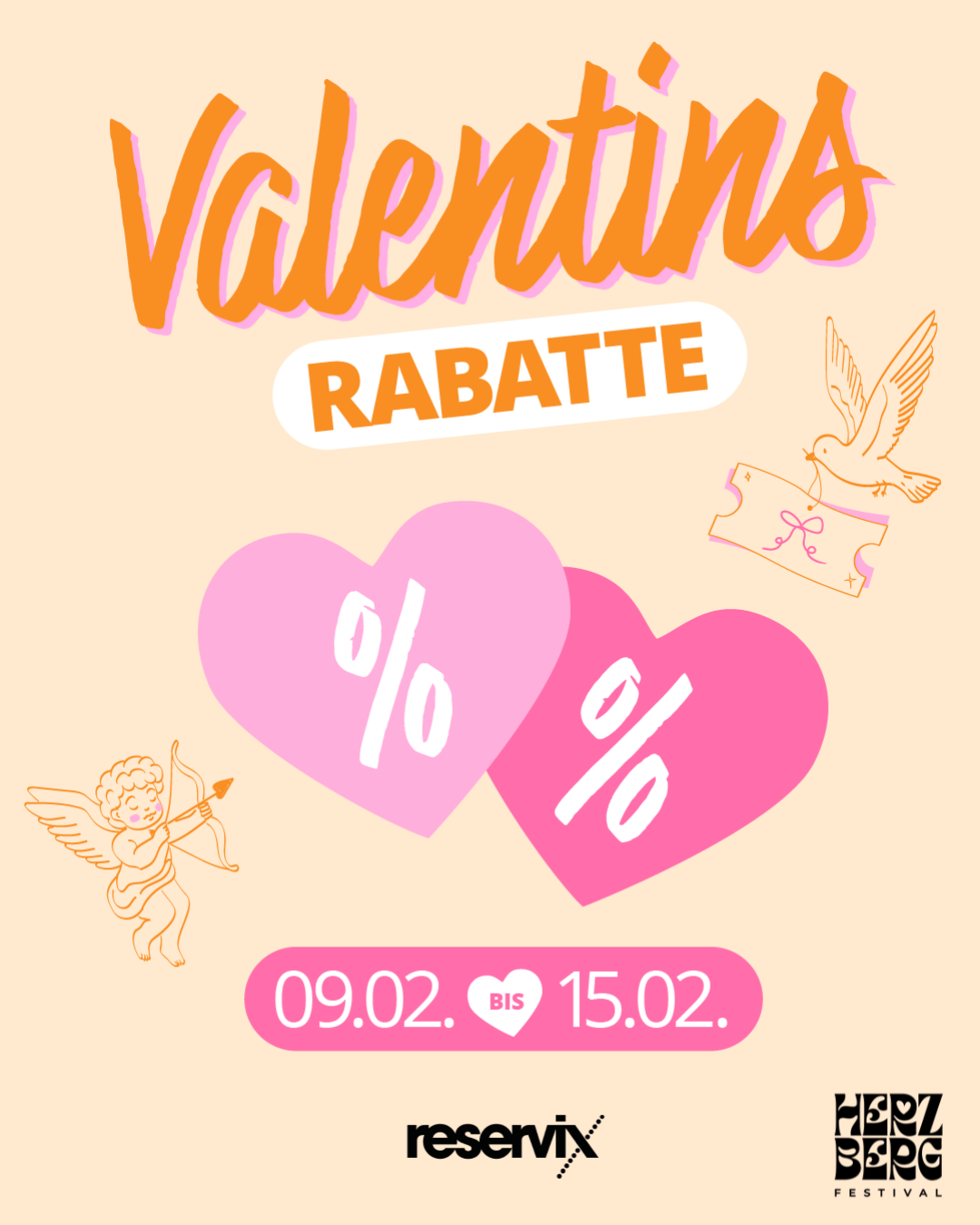 Reservix Valentins-Rabatte – wir sind dabei!