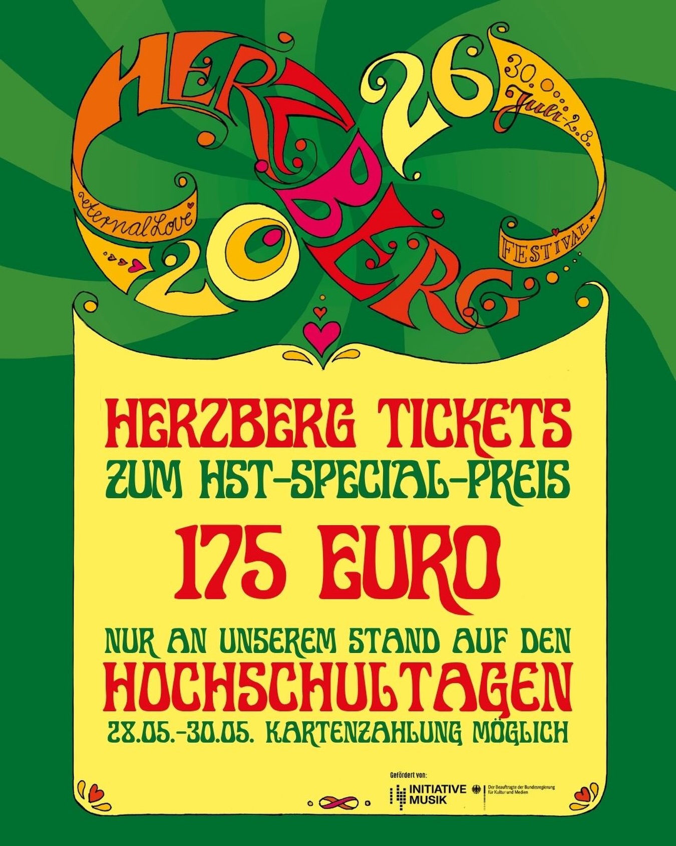 Herzberg Tickets für 175 € auf den Hochschultagen Fulda