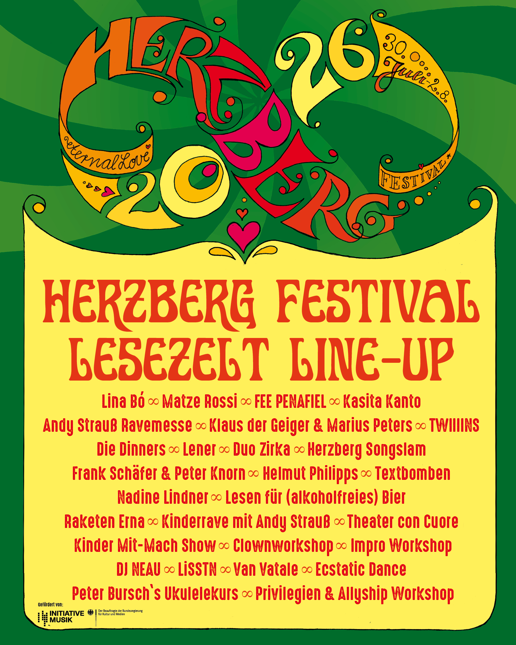 100% Lesezelt – 3 neue Acts