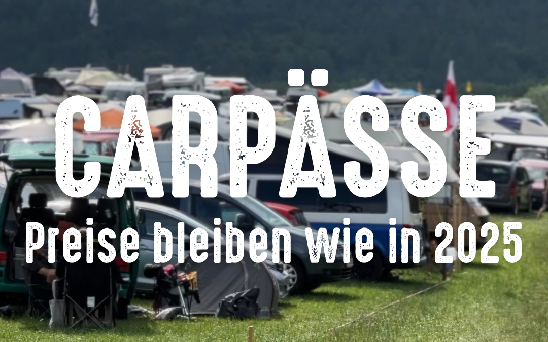Carpässe – Preise bleiben wie 2025