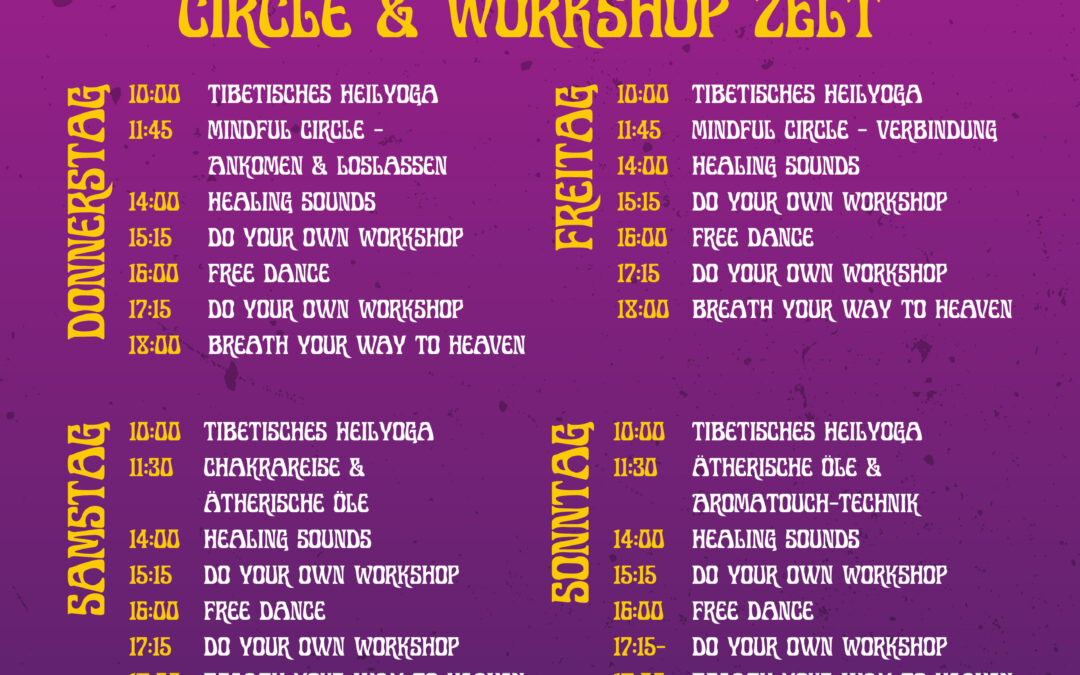 Timetable – Inner Garden