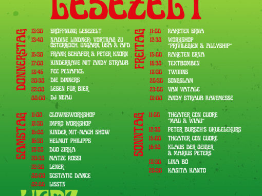 Timetable – Lesezelt