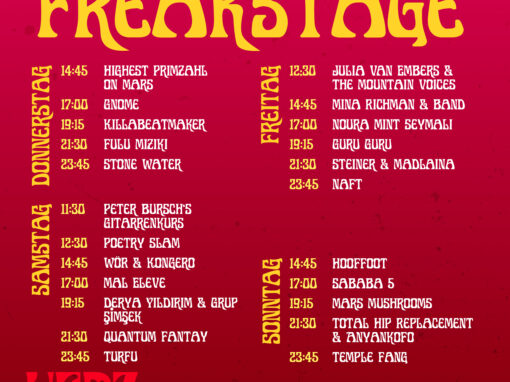 Timetable – Freakstage