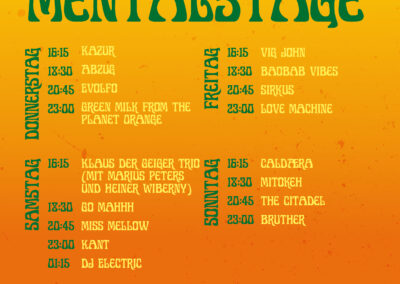 Timetable – Mentalstage