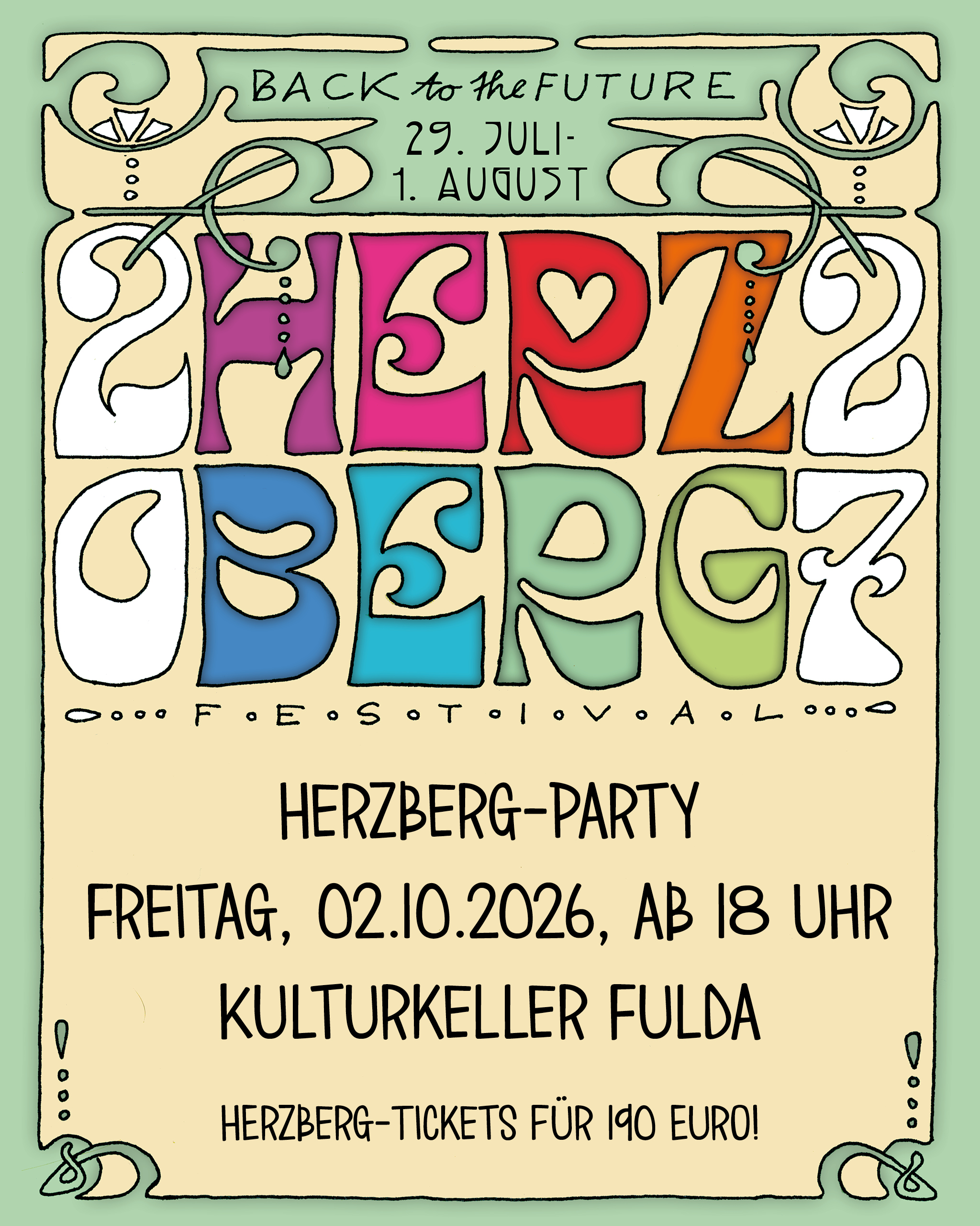02.10. Herzberg Party mit 190€ Tickets