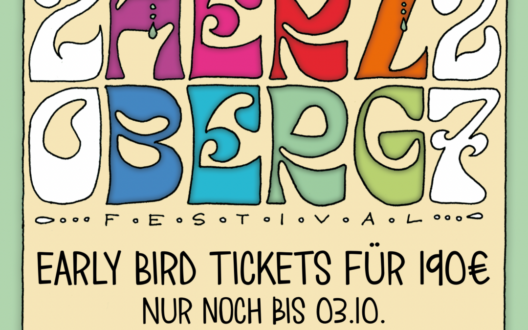 Early Bird Tickets nur noch bis 03.10.